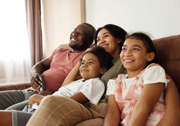 family having fun together